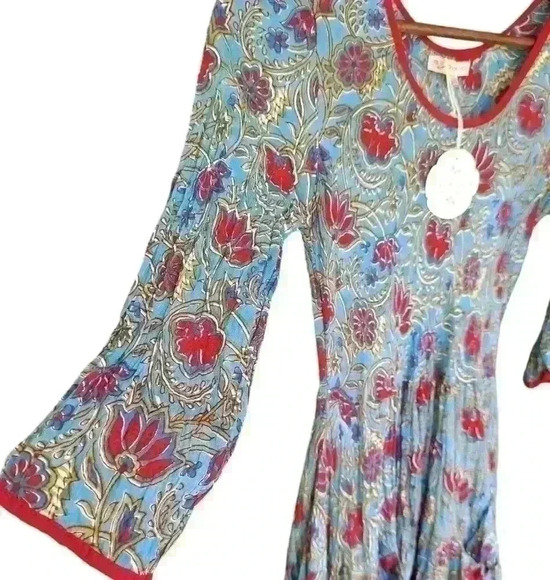 NWT Trade Cloth Sante Fe Dress Secret Garden - Picture 3 of 7